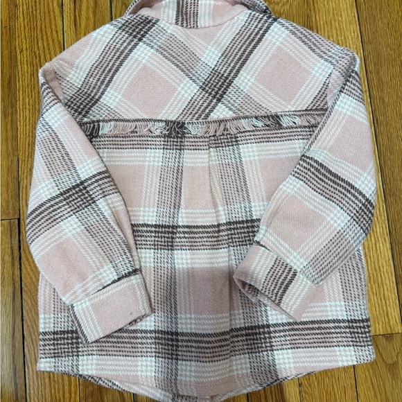 Pink Plaid Button-Up Jacket - Picture 4 of 5